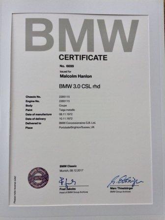 BMW 30 csl 2285115